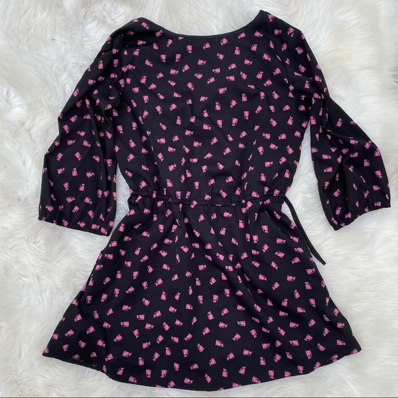Cat Dress dark blue & bright pink with pockets! - Picture 1 of 7